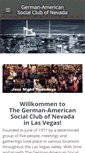 Mobile Screenshot of germanamericanclubnv.com